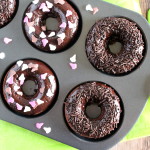 Zucchini Doughnuts topped with sprinkles.