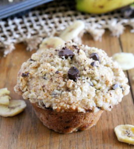 chocolate oatmeal banana muffins