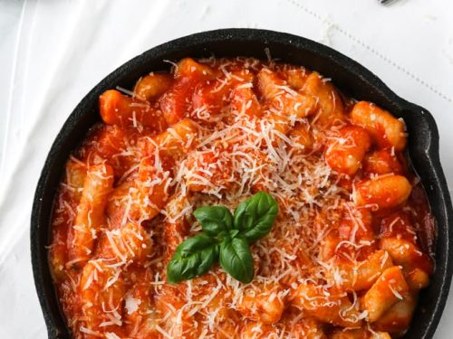 Potato Gnocchi With Tomato Basil Sauce