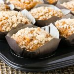 Pumpkin Apple Streusel Muffins