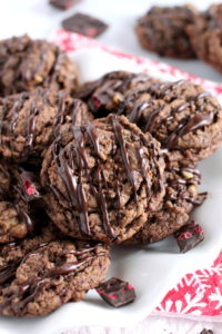 Chocolate Raspberry Cream Cheese Cookies