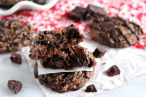 Chocolate Raspberry Cream Cheese Cookies