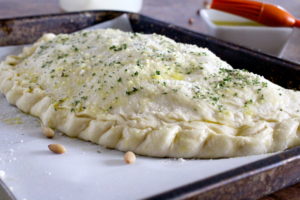 Swiss Chard Mozzarella Calzone