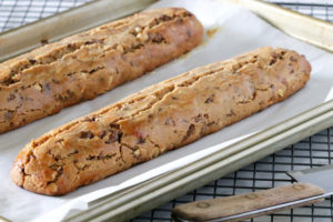 Chocolate Peanut Butter Biscotti