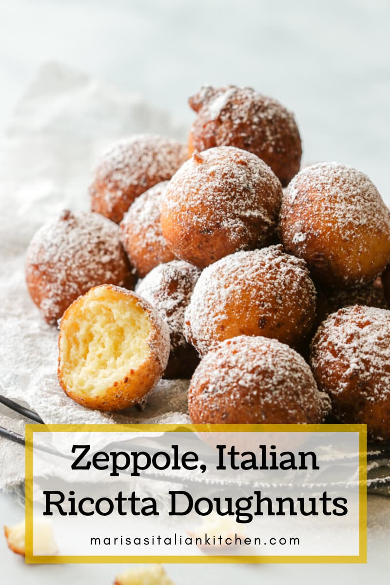 Zeppole Italian Ricotta Doughnuts - Marisa's Italian Kitchen