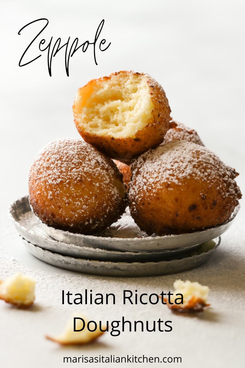 Zeppole Italian Ricotta Doughnuts - Marisa's Italian Kitchen