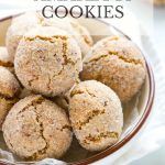 Chewy Italian cookies called amaretti.