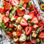 Panzanella Salad with Strawberries.